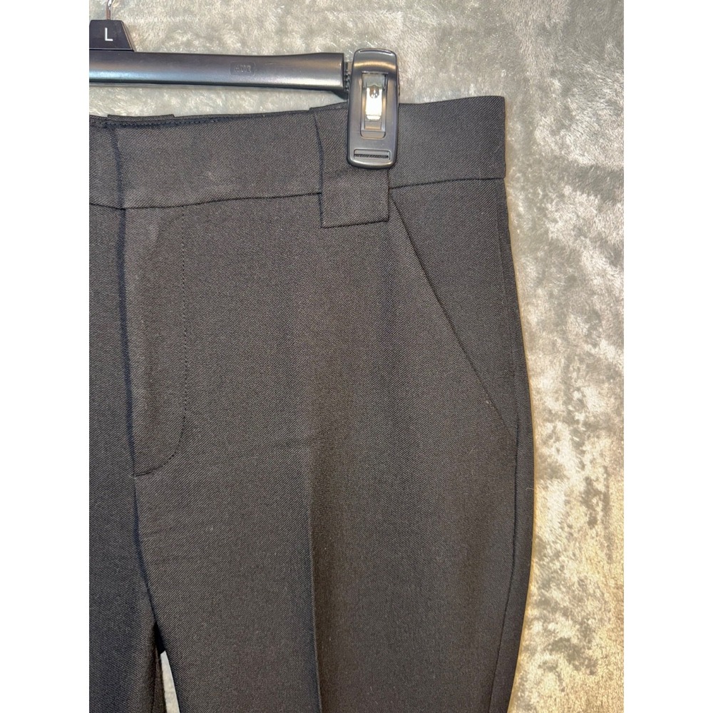 A.L.C. black tailored flat front trousers womens sz 6 pants 30" waist 34" inseam